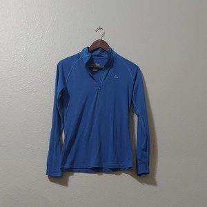 Merino Blend Paradox Royal Blue Long Sleeve Activewear Shirt